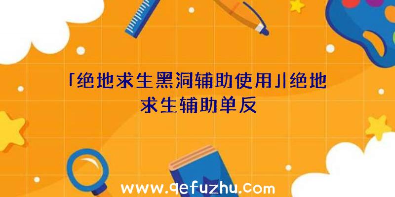 「绝地求生黑洞辅助使用」|绝地求生辅助单反